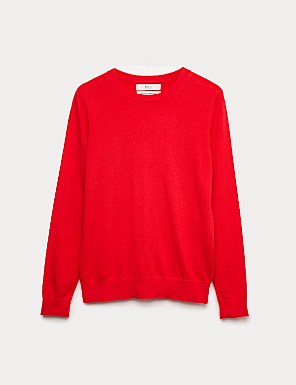 Pure Merino Wool Crew Neck Jumper - BE