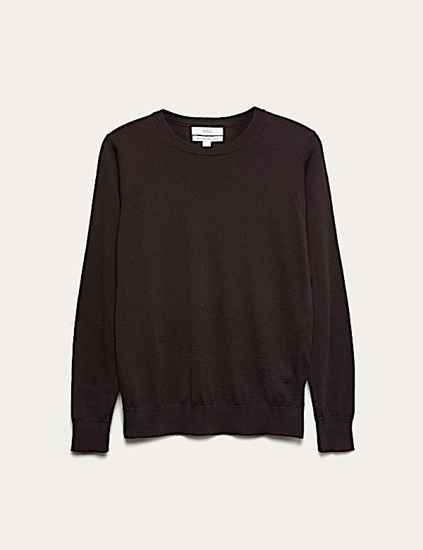 Pure Merino Wool Crew Neck Jumper - ES