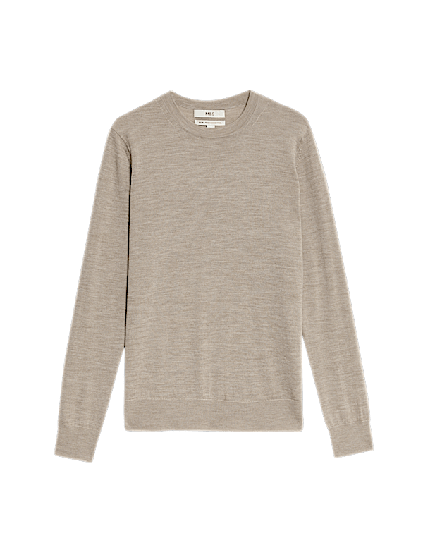 Pure Merino Wool Crew Neck Jumper
