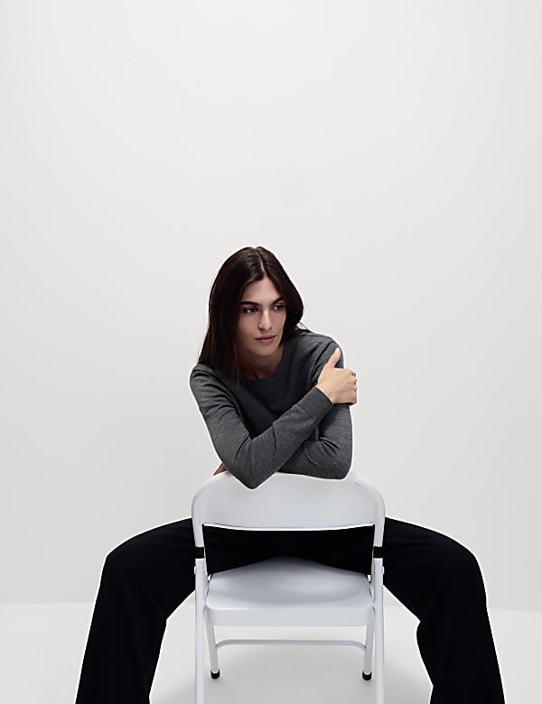 Pure Merino Wool Crew Neck Jumper