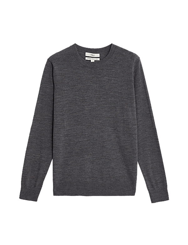Pure Merino Wool Crew Neck Jumper