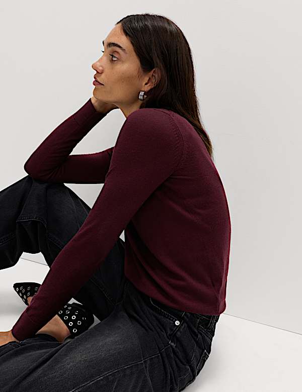 Pure Merino Wool Crew Neck Jumper - ES