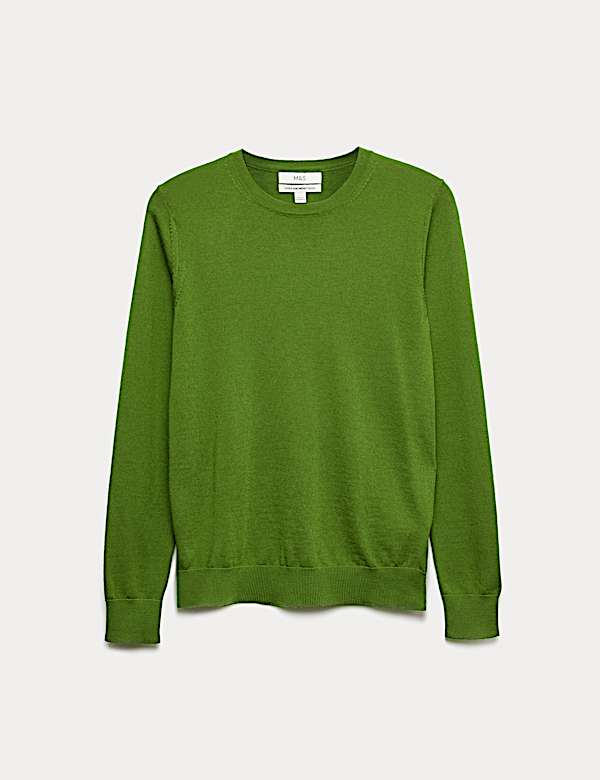Pure Merino Wool Crew Neck Jumper - ES