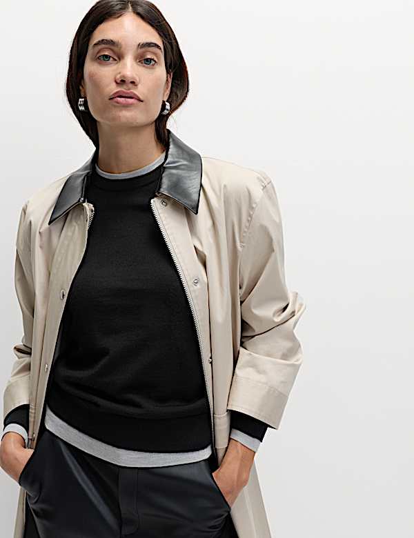 Pure Merino Wool Crew Neck Jumper - PL