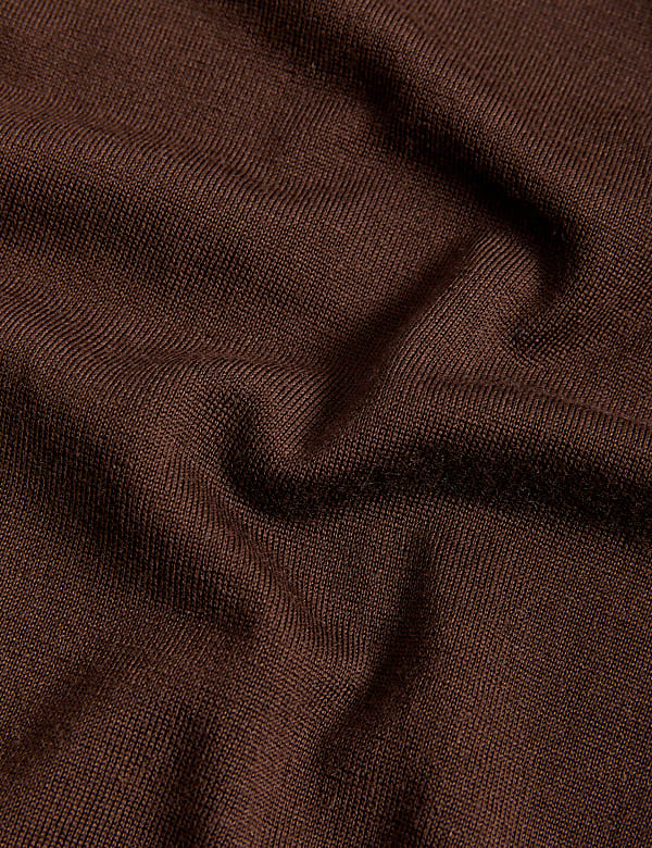 Pure Merino Wool Roll Neck Jumper