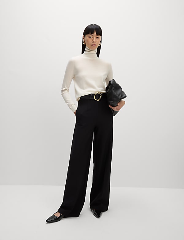 Pure Merino Wool Roll Neck Jumper