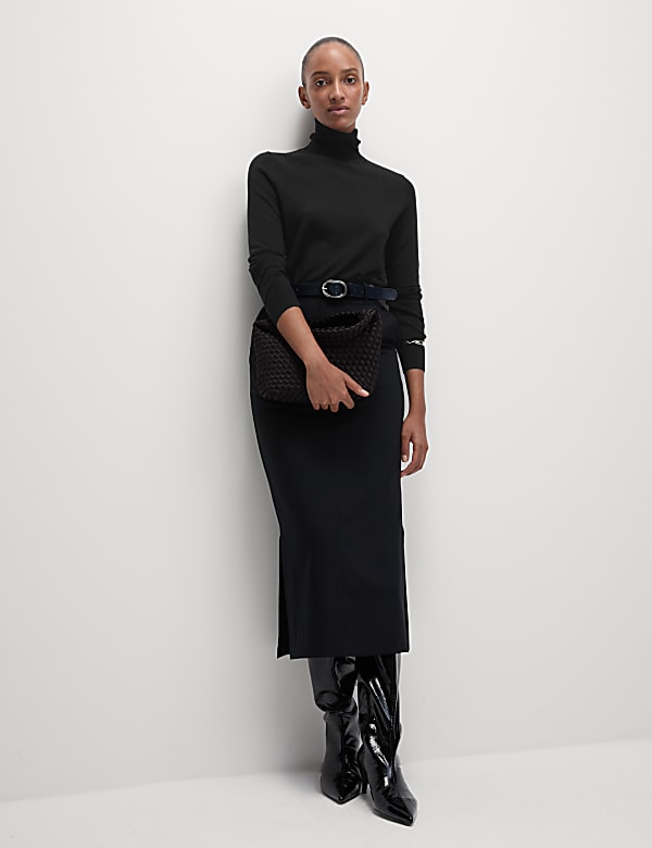 Pure Merino Wool Roll Neck Jumper