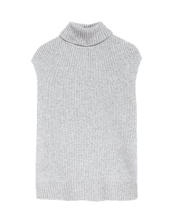 Recycled Blend Ribbed Knitted Vest