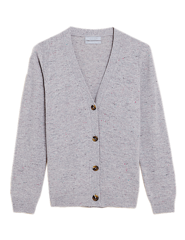 Wool Rich V-Neck Cardigan
