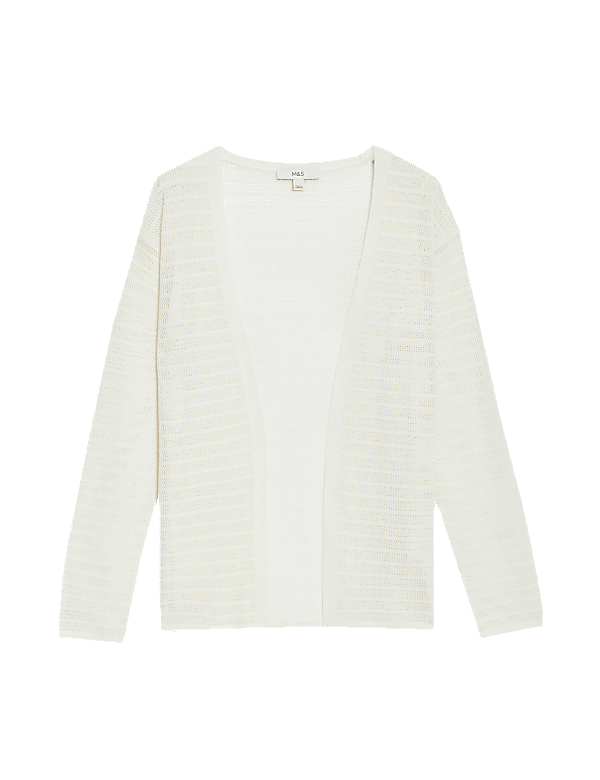 Edge to Edge Cardigan with Linen