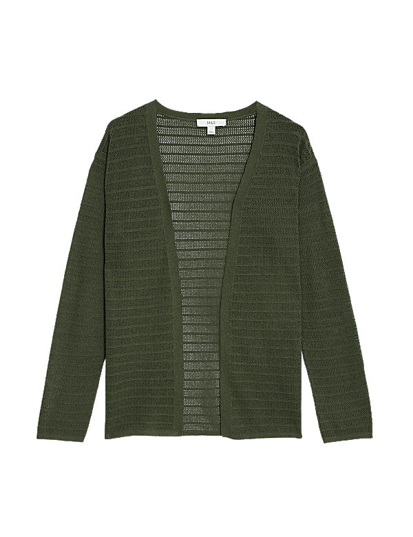 Edge to Edge Cardigan with Linen