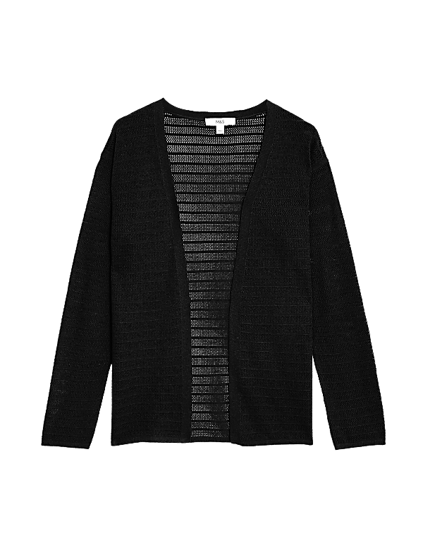 Edge to Edge Cardigan with Linen