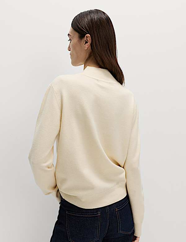 Slogan Funnel Neck Jumper