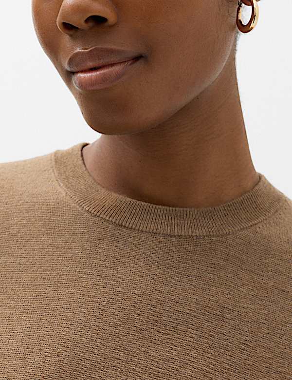 Wool Rich Slim Fit Knitted Top - JE