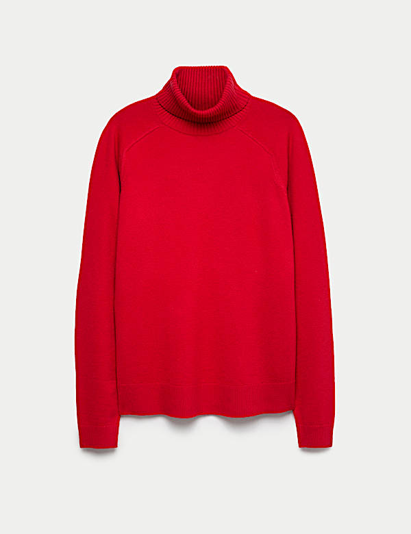 Air-Yarn Roll Neck Jumper - DE