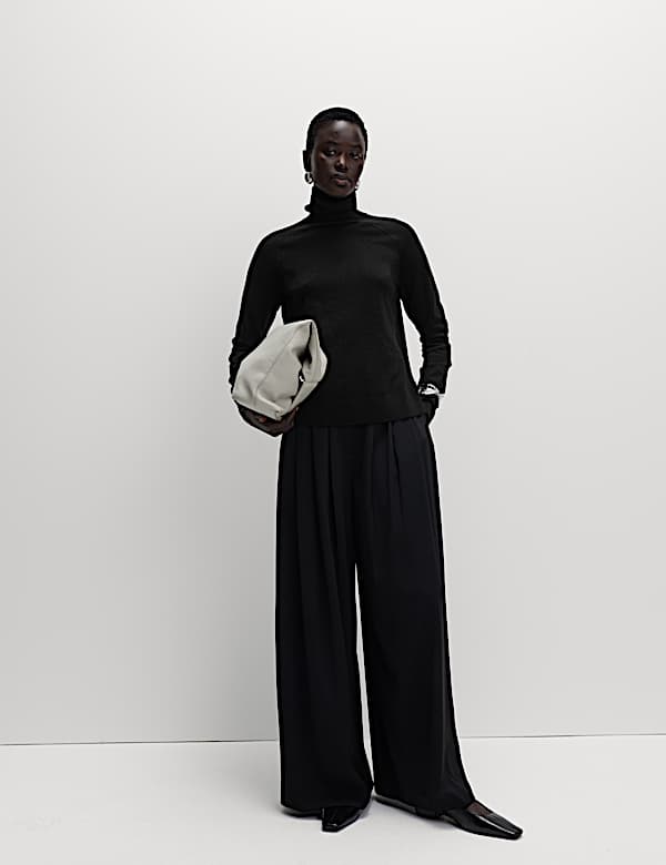 Air-Yarn Roll Neck Jumper - IT