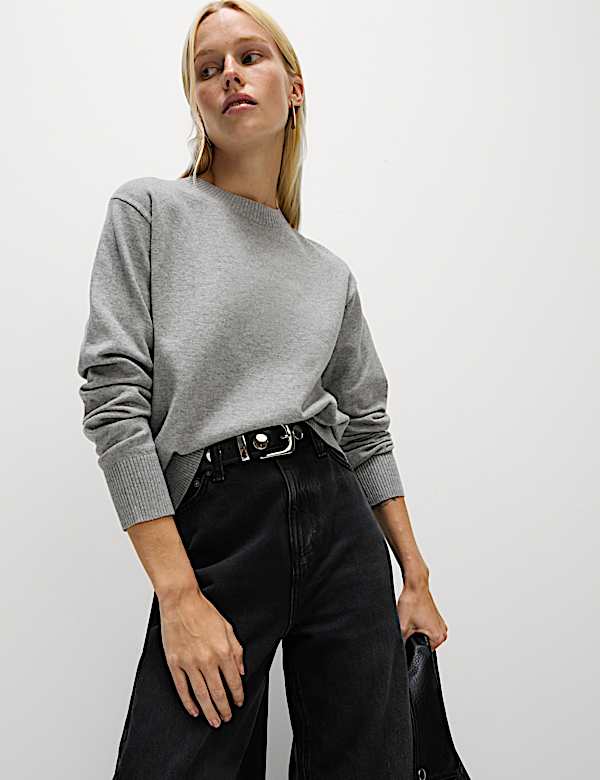 Air-Yarn Crew Neck Jumper