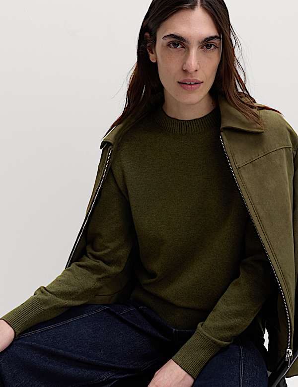 Air-Yarn Crew Neck Jumper - US