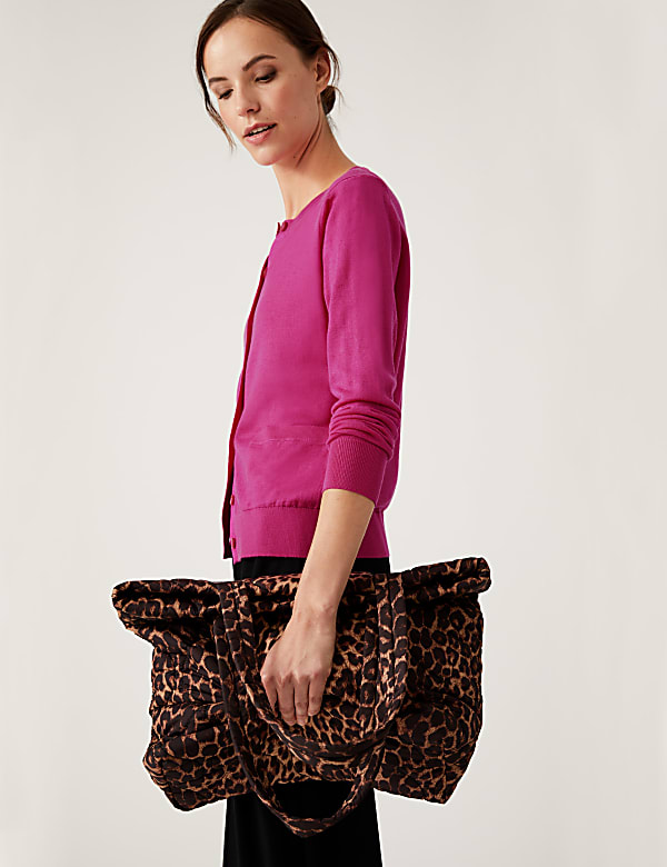 Pure Merino Wool Crew Neck Cardigan