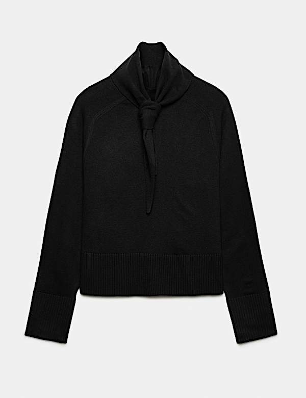 Svetr s vysok&yacute;m stahovac&iacute;m l&iacute;mcem z nad&yacute;chan&eacute; př&iacute;ze (Air-Yarn) - CZ