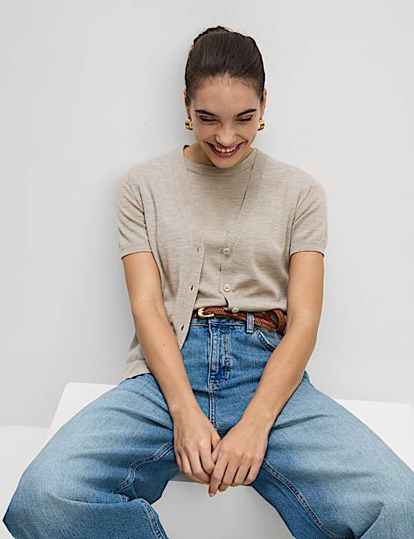 Pure Merino Wool Knitted Waistcoat - NL