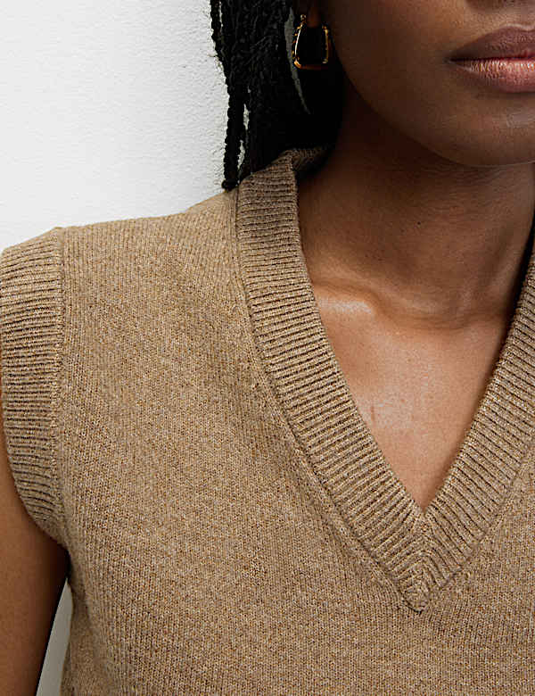 Air Yarn V-Neck Tabard - MV