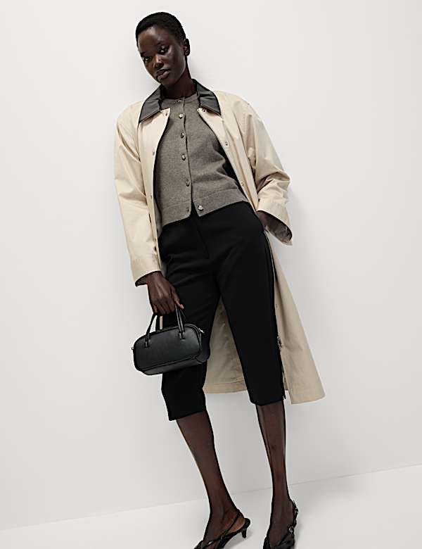 Air-Yarn Button Front Short Sleeve Cropped Cardigan