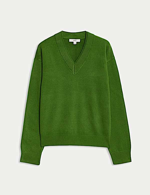 Air-Yarn V-Neck Jumper - MX