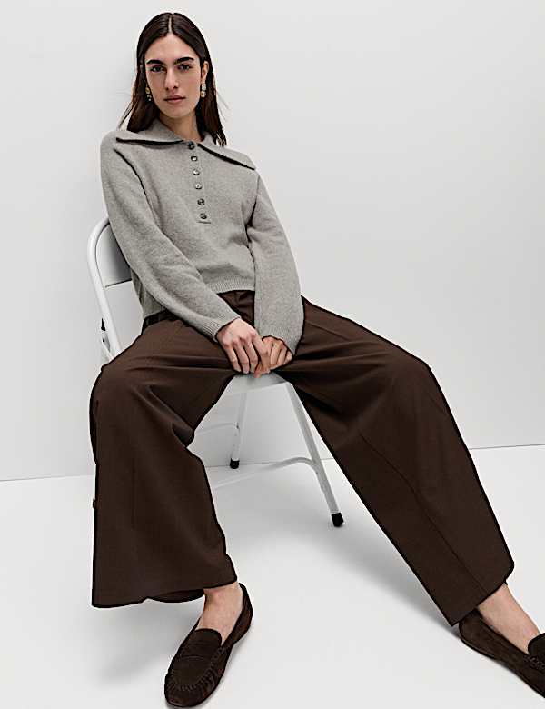 Collared Jumper with Cotton - LT