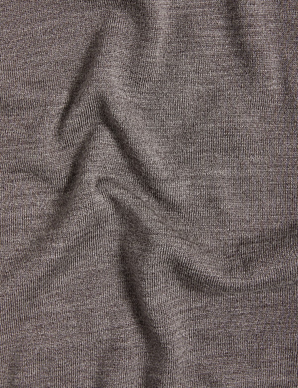 Pure Merino Wool Crew Neck Cardigan