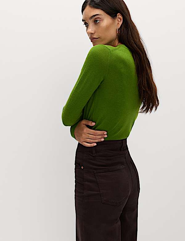 Gilet 100 % laine de m&eacute;rinos &agrave; encolure ronde - LU