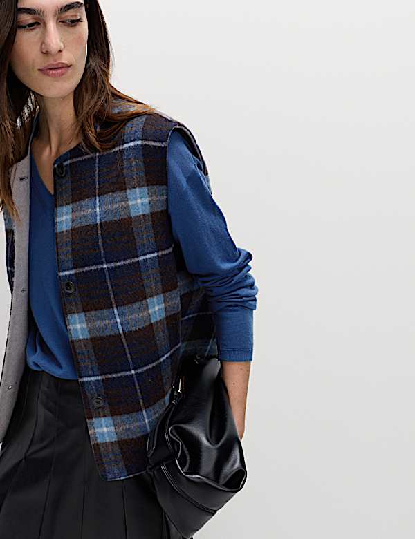 Pull pure laine mérinos à col en V - LU