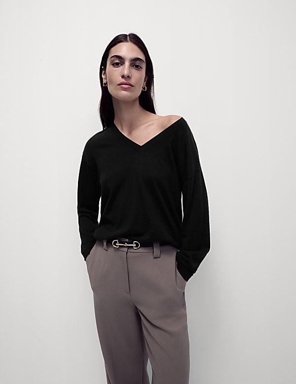 M&s womens v neck jumpers top