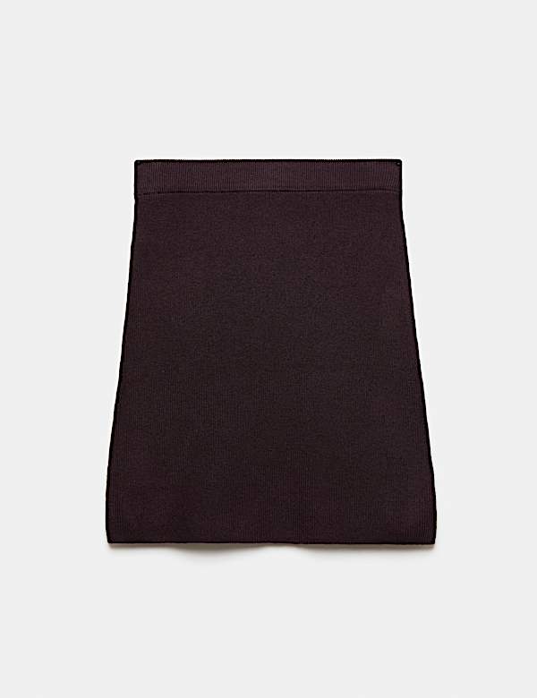 Air Yarn Knitted Mini Skirt - BE