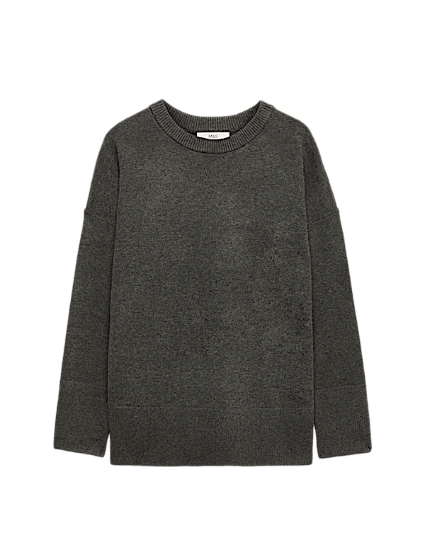 Air-Yarn Oversized Longline Jumper