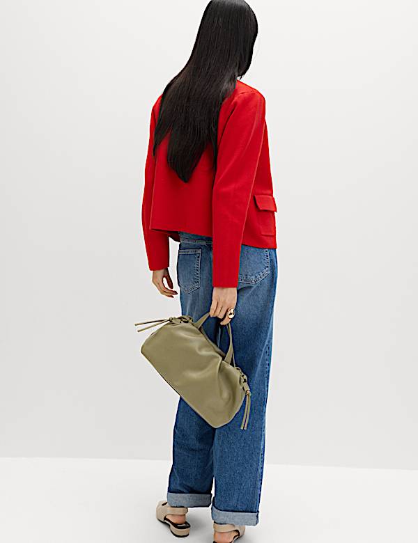 Air-Yarn Pocket Detail Knitted Jacket - JP