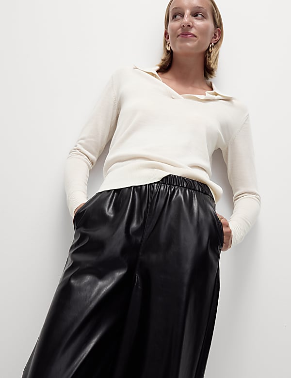 Pure Merino Wool Collared Jumper