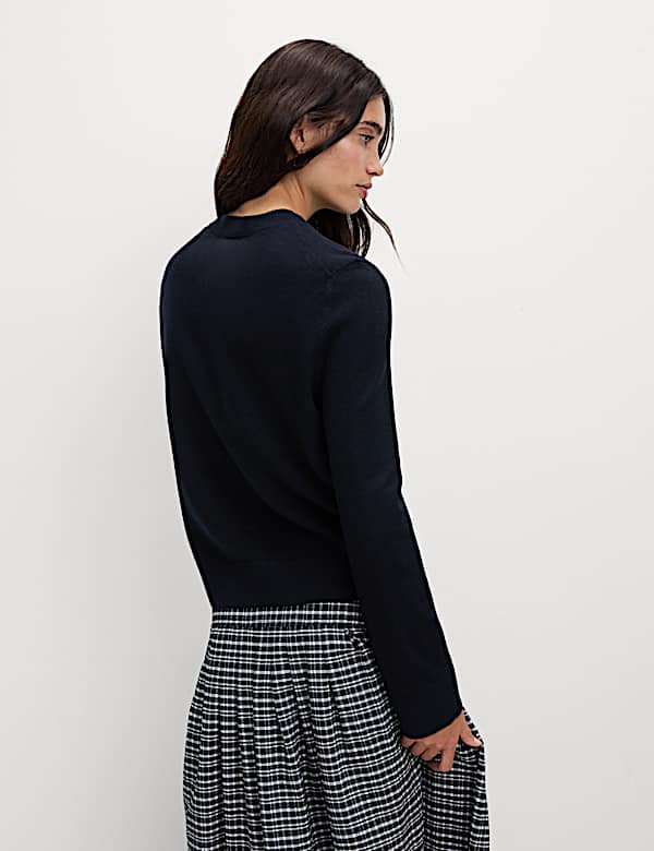 Air-Yarn Slogan Crew Neck Jumper - LT