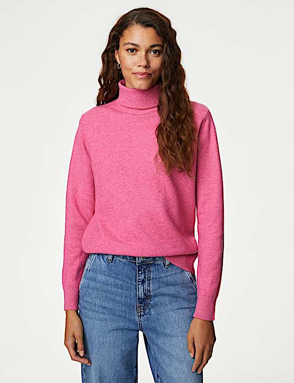 Air-Yarn Roll Neck Jumper - PL