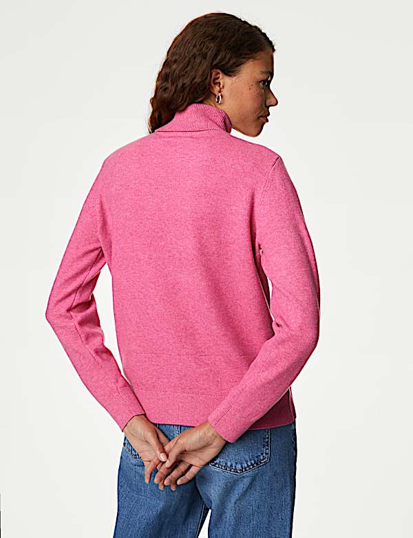 Air-Yarn Roll Neck Jumper - PL