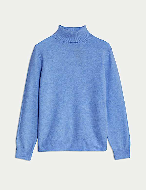 Air-Yarn Roll Neck Jumper - LT
