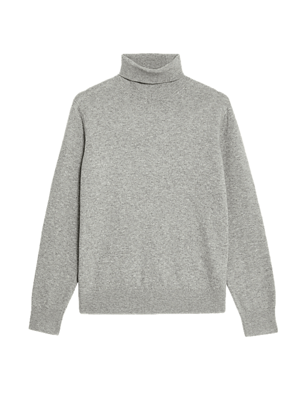 Air-Yarn Roll Neck Jumper