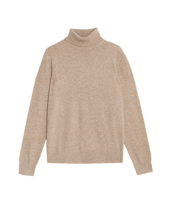 Air-Yarn Roll Neck Jumper