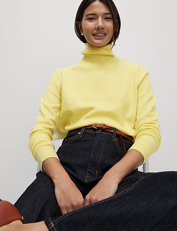 Air-Yarn Roll Neck Jumper - PL