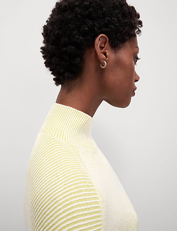 Air yarn Funnel Neck Relaxed Jumper ACID YELLOW Jumpers M S HK