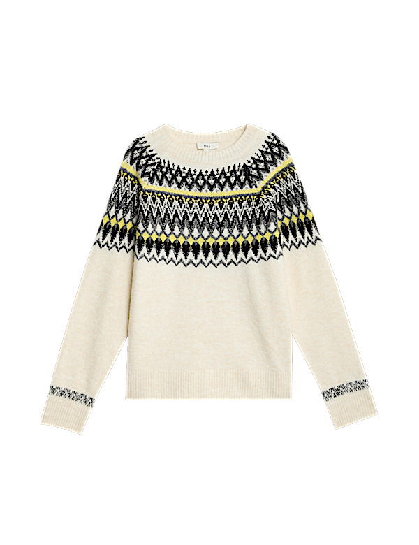 Fair Isle Crew Neck Relaxed Jumper