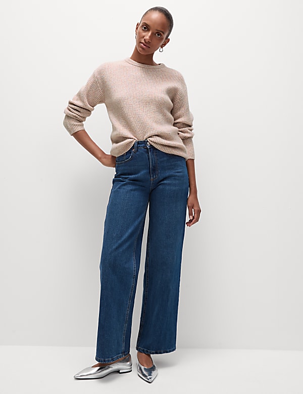 Cloud-Yarn Textured Crew Neck Jumper