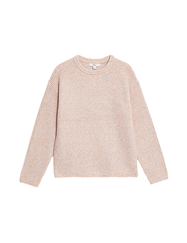 Cloud-Yarn Textured Crew Neck Jumper