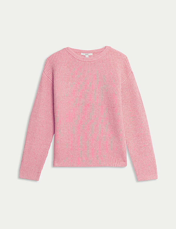 Truien van geblazen garen met ronde hals en structuur - NL