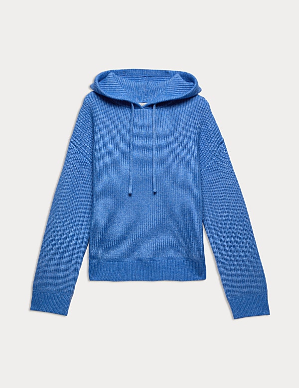 Sweat en maille douce &agrave; capuche et motif textur&eacute; - FR
